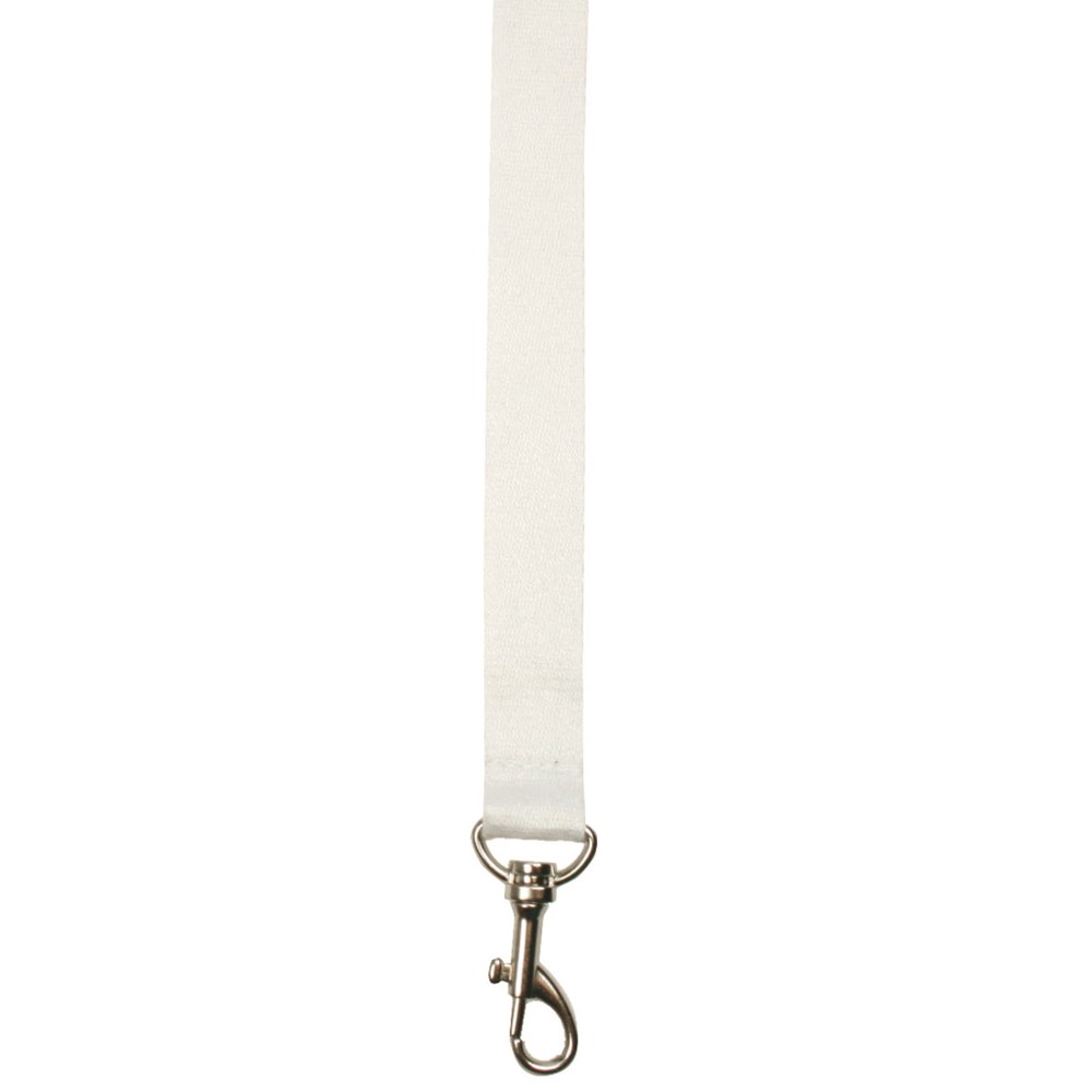 100% Bamboe neklint 2 cm - Wit (WHITE) / Wit