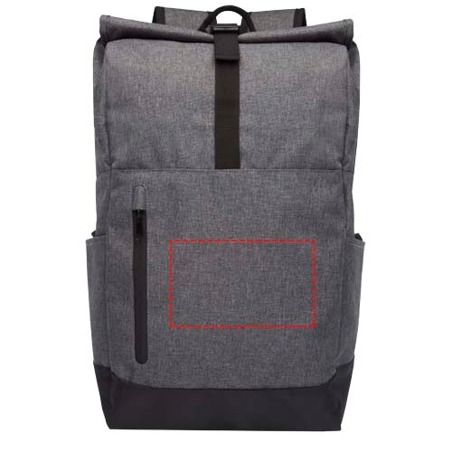 Hoss 15,6 inch GRS gerecycled oprolbare laptop rugzak 12L