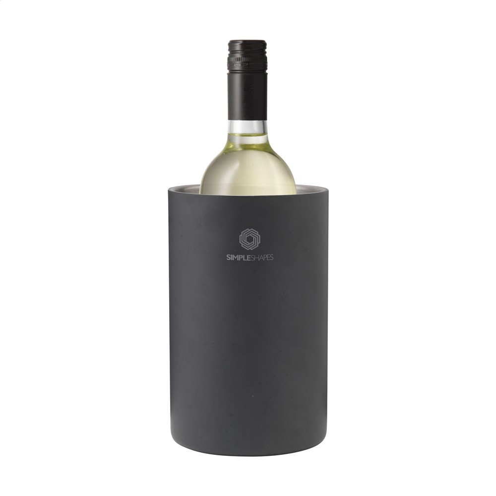 CoolSteel RCS Recycled Steel wijnkoeler - Zwart